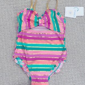 Flapdoodles Girls Bathing Suit NWT